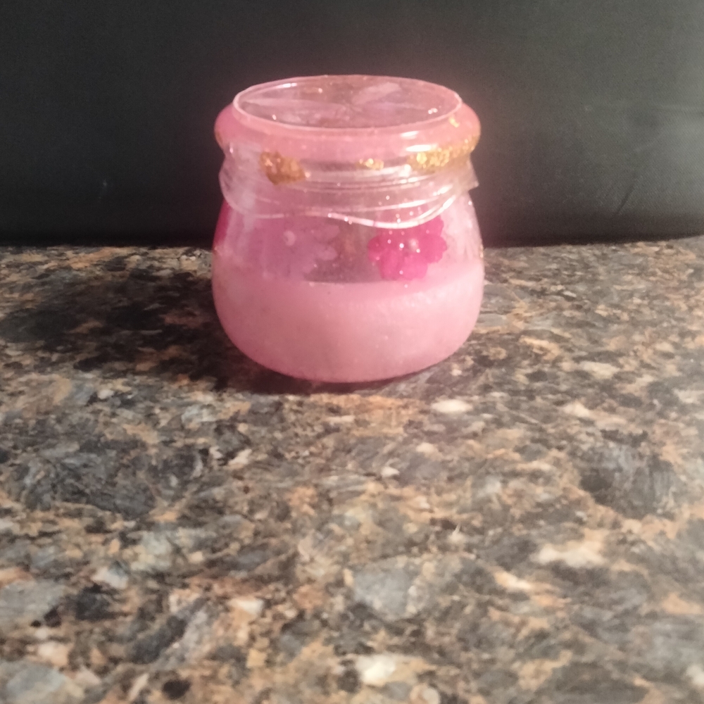 Pink Glitter Butterfly Jar